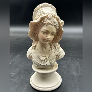 Elegant Cream Bust Statue composite material